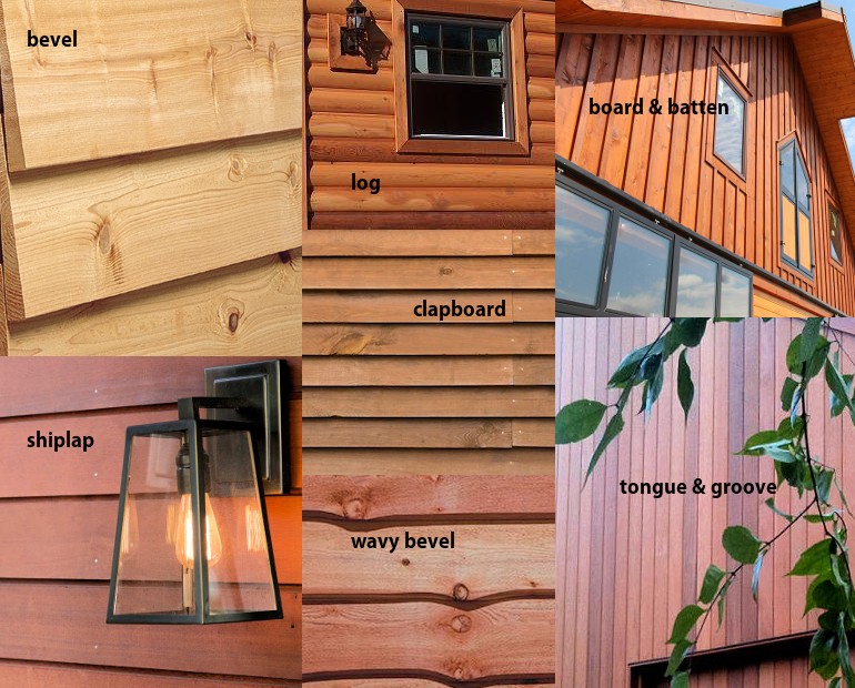 Styles of Cedar Siding