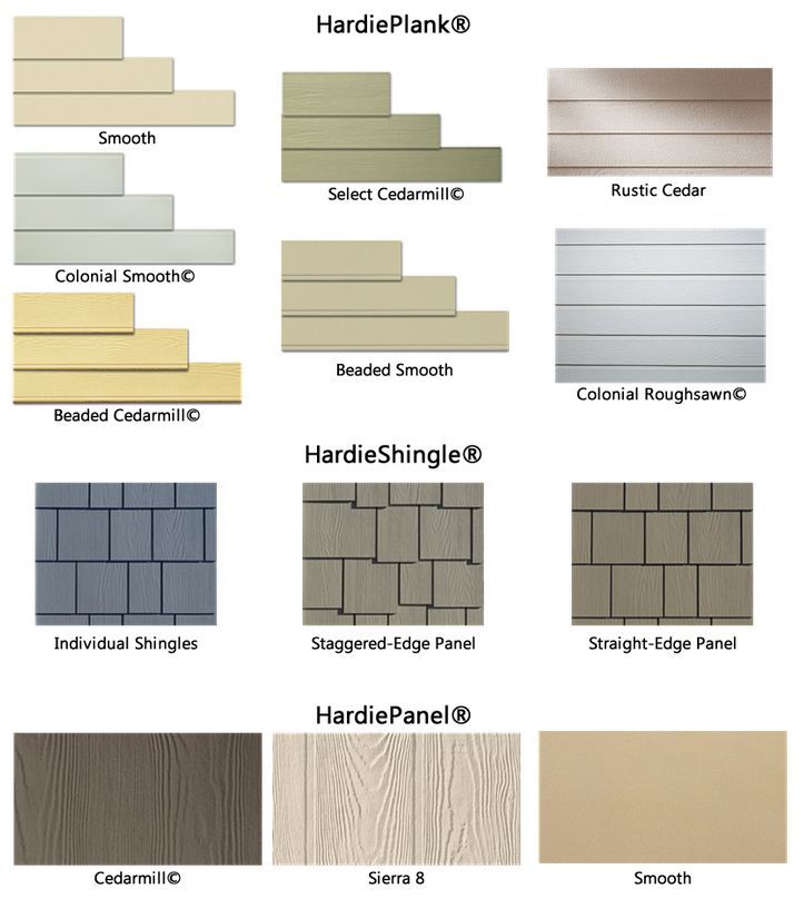 Hardie Board Styles