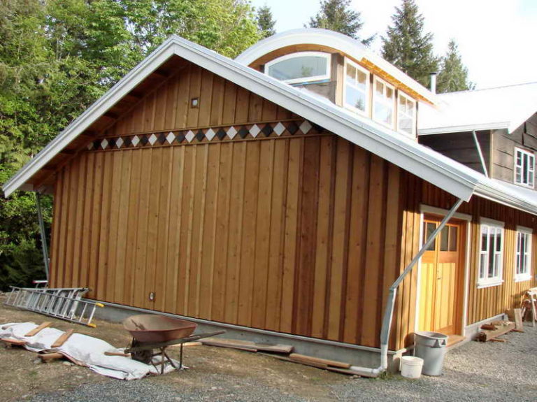 Board and Batten Siding on a House