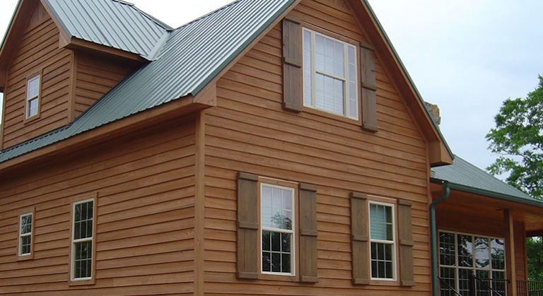 Cypress Siding on a House